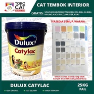 CAT TEMBOK INTERIOR DULUX CATYLAC PUTIH 1501 / WARNA CATALOG 25KG PAIL-Reeftech store
