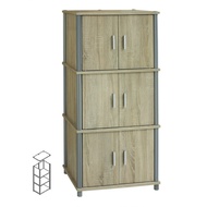 9307 - JH 3 Tier Ring File Storage Cabinet with 6 Doors (Vertical)