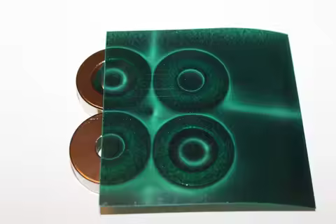 Magnetic Field Viewer Pattern Display Membrane Magnetic Card Detector 50x50mm 25×25mm 30×30mm Magnet
