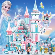 Building Blocks Christmas Assembly Gifts Elsa Ice Snow Toy Castle Year Old Castle 6 Princess Educati