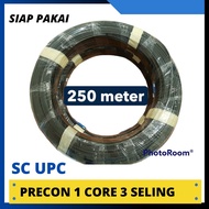 PRECON CABLE 250 METERS 1 CORE 3 SELING FO SC UPCFiber Optik