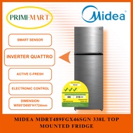 MIDEA MDRT489FGX46SGN 338L TOP MOUNTED FRIDGE + 2 YEARS WARRANTY