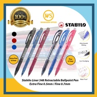 Stabilo Liner 348 / Ballpoint Pen / Stabilo Ball pen / Retractable Pen - Fine / Extra Fine