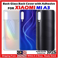 Battery Door Back Glass Back Cover with Adhesive Compatible For XIAOMI A3 Xiaomi Mi A3