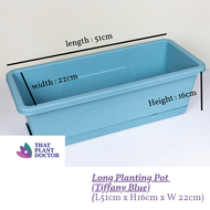 Long Planting Pot (Tiffany Blue)