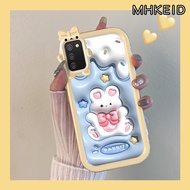 MHKEID Casing Ponsel untuk Samsung A02s A03s M02s F02s A03 Core A04 M04 F04 A04E Case pola kelinci p