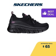 Skechers Women BOBS Sport B Flex Hi Leveled Ground Shoes - 117384-BBK Memory Foam Machine Washable, Vegan SK7289