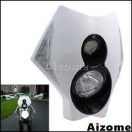 AI Motorcycle LED Headlight Fairing For Honda Suzuki CR RMZ DR KLX 250 CRF450 DRZ400 TTR EXC SX Supe
