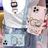 Casing Samsung Galaxy S24 Ultra S24 Plus S24+ A50 A50S A30S A70 A7 2018 Cross body Lanyard Neck Stra
