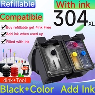 Compatible HP 304 ink HP304XL ink Cartridge refillable Compatible for HP 2600 2620 3700 3720 3752 50