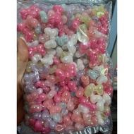MINNIE M jelly glossy AB mix glitter ribbon color