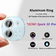 For TECNO Spark 30 Pro 4G Max HD Glitter Diamond Metal Ring Camera Glass Lens Protector For Tecno Sp