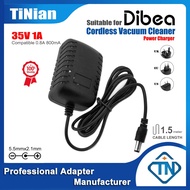 35V 1A Compatible 800mA 0.8A AC/DC Adapter Power Charger for Dibea DC22 F20 MAX 29.6V Cordless Vacuu