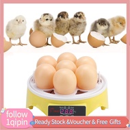 1qipin.my Digital 7 Eggs Intelligent Home Chickens Ducks Full Automatic Temperature Control Incubato