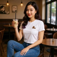 Baby tee shirt, baby tee shirt with medium form printed on the chest, super hot to wear with outfits