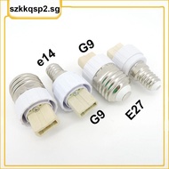 E27 E14 to G9 lamp base bulb Holder Converter power Socket Conversion light Bulb E14-G9 E27-G9 type Adapter Fireproof white  SGK2