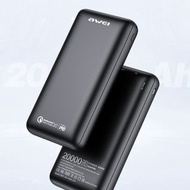 AWEI 20000mAh 快充外置充電器 充電寶 Power Bank PD QC3.0 快充 手機 Switch Macbook P96K