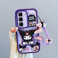 Kawaii 3D Cartoon Kuromi Case For Infinix Hot 9 10 11 30 Play 30i 40 40i 50 50i Note 12 Turbo 30 40 