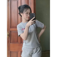 Babytee Short Slim Fit Shirt Embroidered with AA Logo Feminine Buttoned Collar Hot Hit 2026