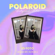Cetak Foto Polaroid Murah Ukuran 2r Background hitam 25pcs