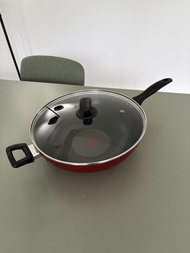 新淨Tefal 32cm 特福易潔鑊連蓋