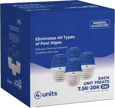 Pool Unit 7.5k-20k gallons (4-Pack), Blue, (331003)