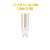 G9 9W LED BULB WITH 3 COLORS CHANGING (DAYLIGHT - WARM WHITE - COOL WHITE)