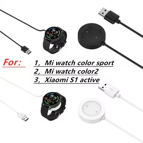 Smart Watch Charger Xiaomi USB Charging Cable For Xiaomi Mi Watch Color Sport/Color 2 Xiaomi S1 Acti