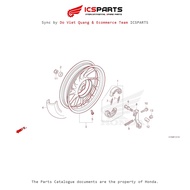 Rear Wheel (F-22-10-B) HONDA Sh Mode (July/205+) Parts Catalogue
