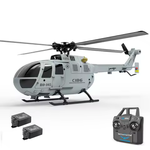 C186 Remote Control Helicopter Aileronless BO-105 RC Aircraft 6-Axis Gyroscope Altitude Hovering for