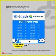 ❏ ۞ ⊙ Gcash and Paymaya Rates Tarpaulin