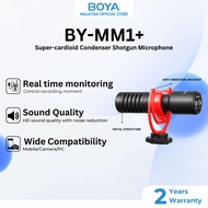 BOYA BY-MM1+ Super-Cardioid Condenser Shotgun Wired Microphone