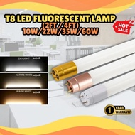 LED T8 Fluorescent Tube Extra Bright 2ft 4ft 10W/22W/35W/60W Lampu Kalimantang Panjang Mentol Terang
