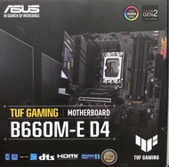 MAINBOARD (เมนบอร์ด) ASUS TUF GAMING B660M-E D4 (DDR4) (SOCKET LGA 1700) (MICRO-ATX) มือสอง ประกันไท