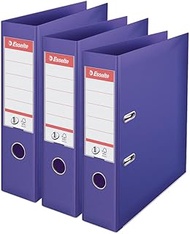 Esselte VIVIDA 624282 Lever Arch Files, A4, 75 mm Spine, 500 Sheet Capacity, PP, Plastic Lid, Lever 