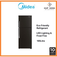 185L MIDEA 2 -Door Fridge 2-Pintu Peti Sejuk | Humidity Control | MD-228