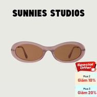 SUNNIES STUDIOS - Oval Jackie Fig Caramel Sunglasses - 60361A-1