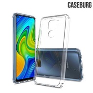 紅米Redmi Note 9 / 紅米Redmi 10X 4G CASEBURG Clear Hybrid 雙物料 TPU軟邊保護套 亞加力透明硬底 手機殼Case 5581A