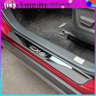 HYS Car Accessories For Mazda CX5 CX-5 2013-2023 2024 Door Sill Plate Car Sticker Trim Cover Guard P