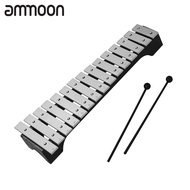 [ammoon]15-Note Xylophone Glockenspiel Wooden Base Aluminum Bars with Mallets Percussion Musical Ins
