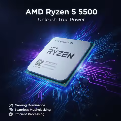 AMD Ryzen 5 5500 New Socket AM4 but without cooler