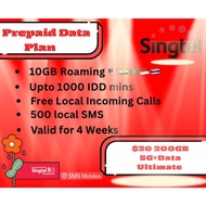 Singtel  5G PLUS Data Plans 100GB Data Plan $15 Top Up or Recharge and more plans in variation.