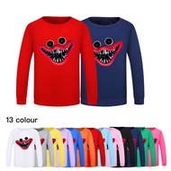 Poppy Playtime Boys Girls Sweater Spring Autumn Children's Game Print Pullover Sweater Round Neck Long Sleeve Cotton Top 1664