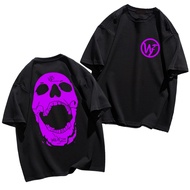 Kaos distro wanita Lengan Pendek Retro gambar Tengkorak Korean Style T-shirt /Kaos Atasan Wanita/Baj