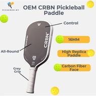 CRBN OEM Trufoam Genesis 16mm Pickleball Paddle Elongated & Hybrid T700 Carbon Fiber Pickleball Padd