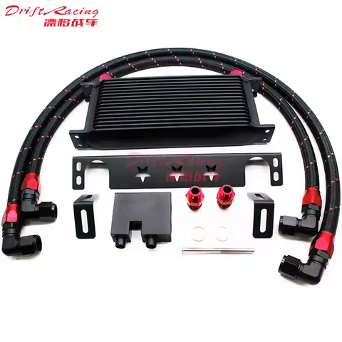 DEFT 16 Row AN10 Oil cooler w/Bracket Hose Kit For BMW 3 Series N54 Engine 135 135i E82 335 335i E90