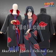 Naruto Uchiha Itachi Akatsuki Ninja Cosplay Costume Cloak Set
