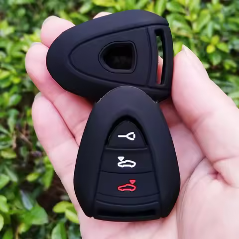 New Silica Gel Key Cover For Porsche 911 997 Boxster 987 Cayman Parts Key Car Remote 3 Button Access