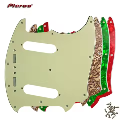 Pleroo Custom Guitar Pickgaurd Scratch Plate - For US Mustang Guitar Pickguard Scratch Plate Multi C