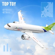 TOPTOY Trendy Building Blocks China High-Speed Rail Harmony Series C919Domestic Large Airplane Passe